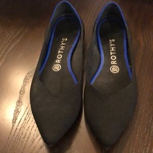 Rothy’s Black Points, Size 9.5